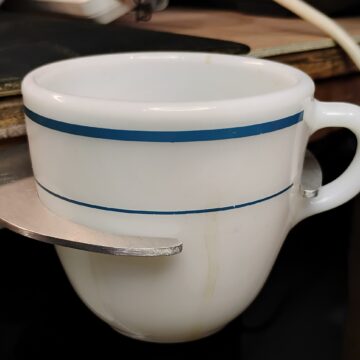 coffee cup in 1st zarf prototype